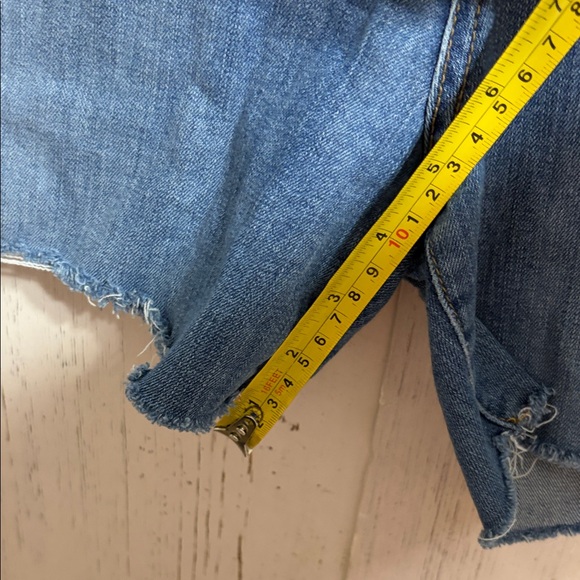 Anthropologie Level 99 Sky Blue Denim Shorts - Picture 3 of 7